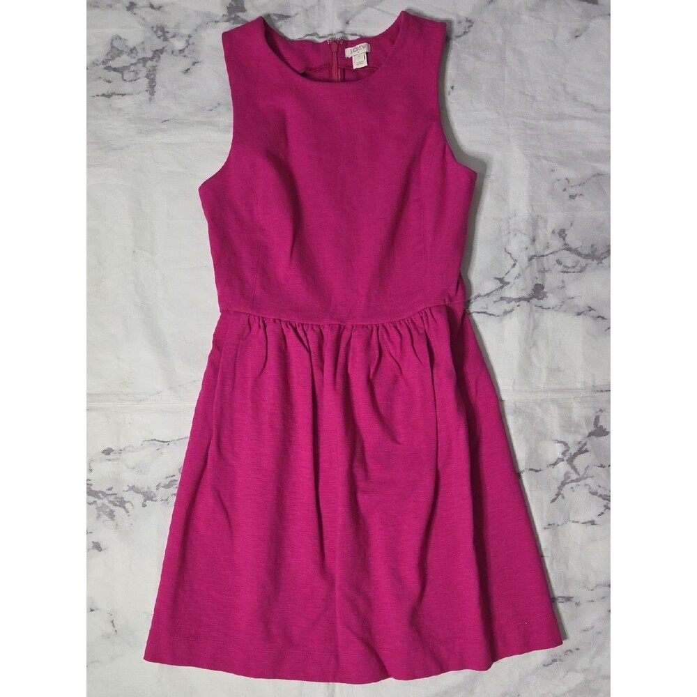 J. Crew Pink Fit & Flare Sleeveless Dress